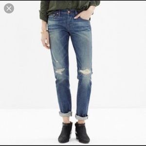 Madewell Rivet & Thread slim boy jean
